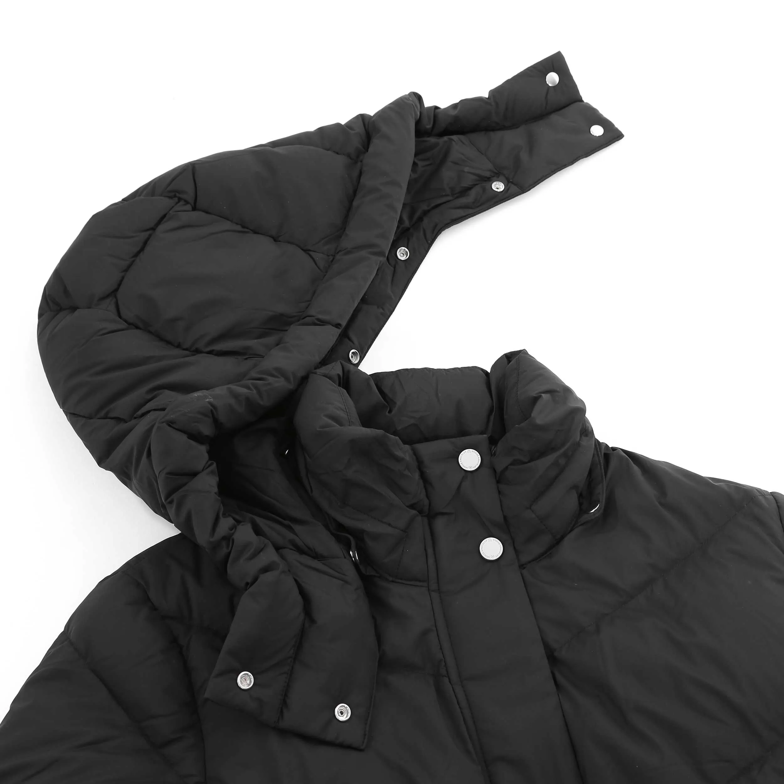 Moose Knuckles Belle Cote Long Puffer Ladies Jacket in Black