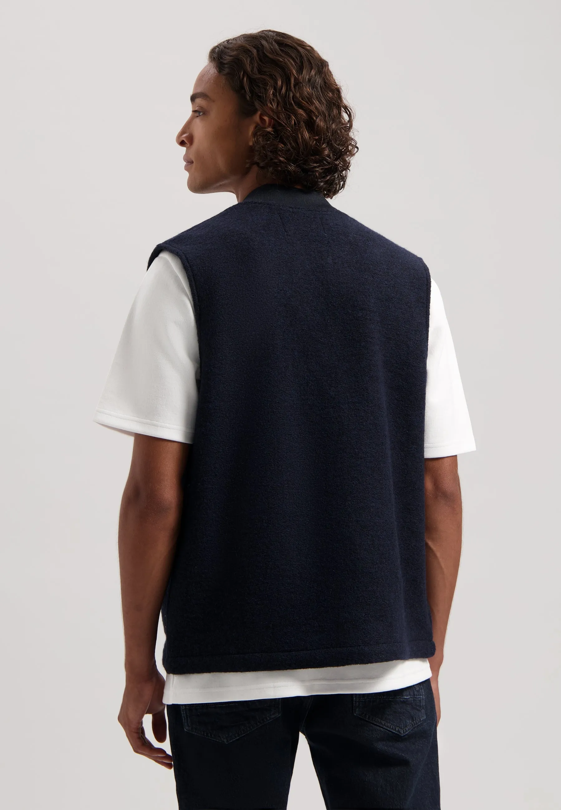 Nils Sleeveless Vest Bouclé