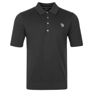 Paul Smith Zebra Badge SS Polo Knitwear in Black