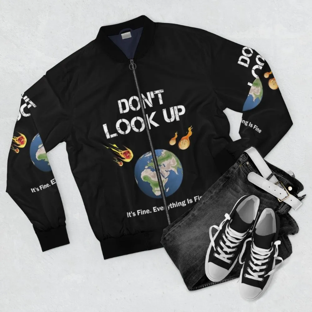 "Don't Look Up" Earth Day Bomber Jacket