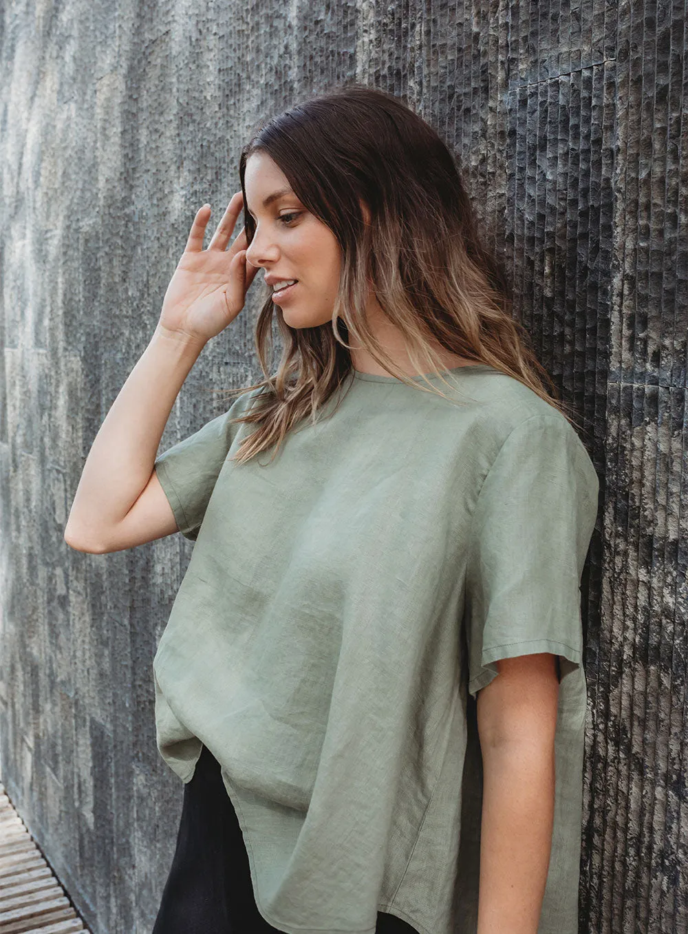 Sadie Top-KHAKI