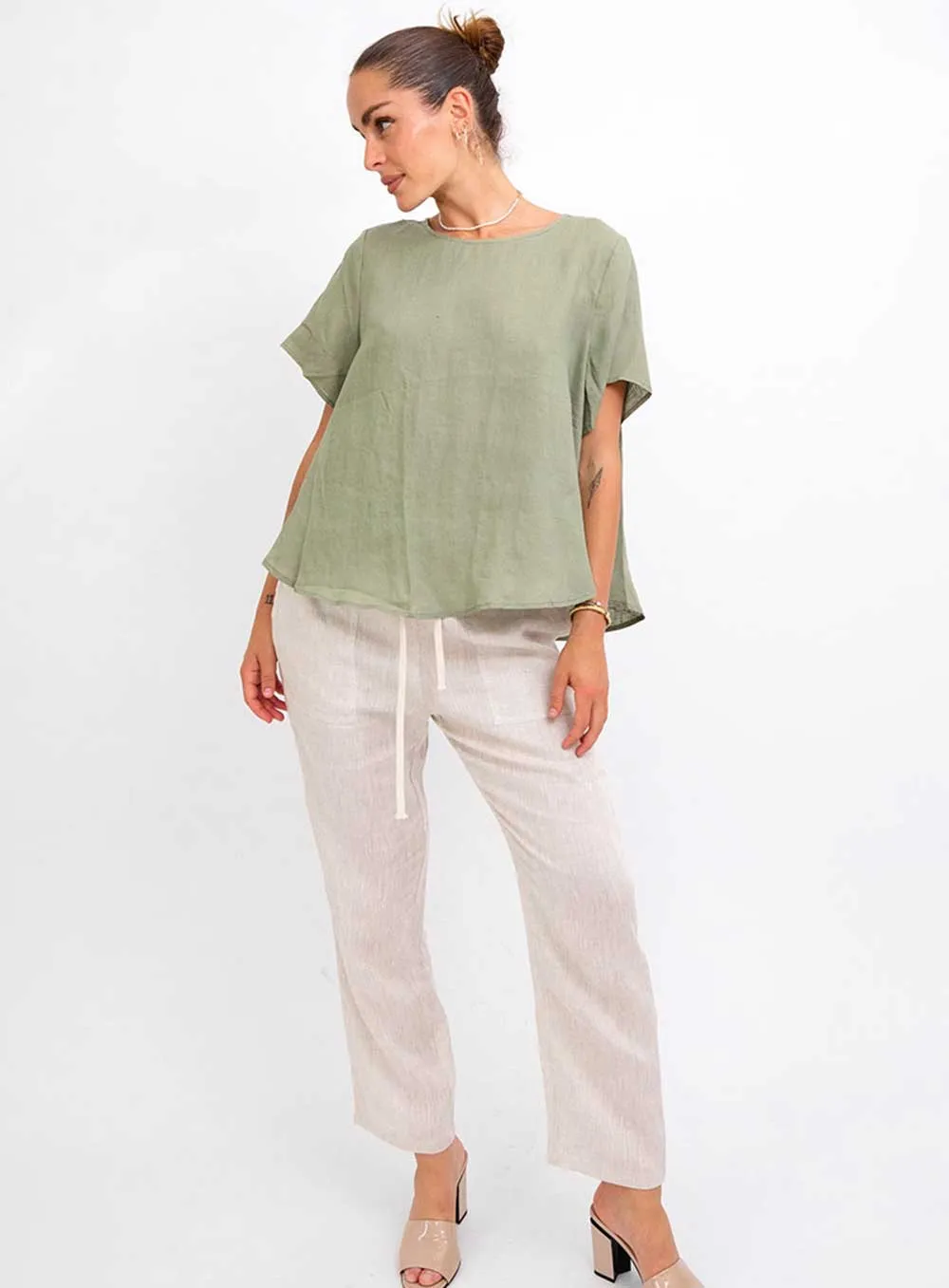 Sadie Top-KHAKI