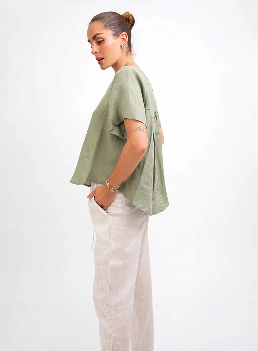 Sadie Top-KHAKI