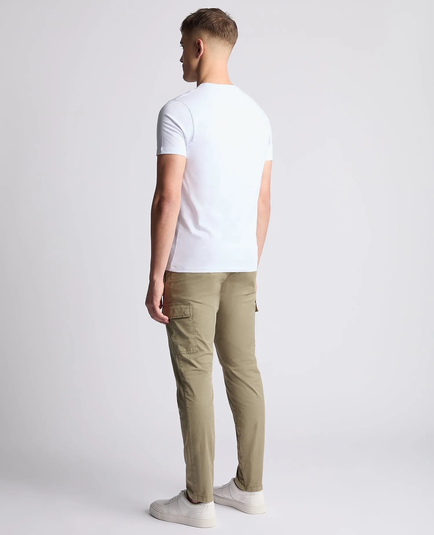 Slim Leg Cotton Stretch Cargo