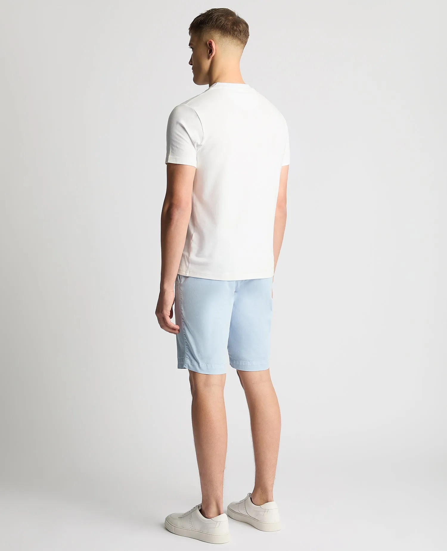 Slim Leg Cotton Stretch Chino Short