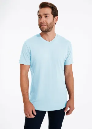 Softest V Neck T-Shirt | Light Blue