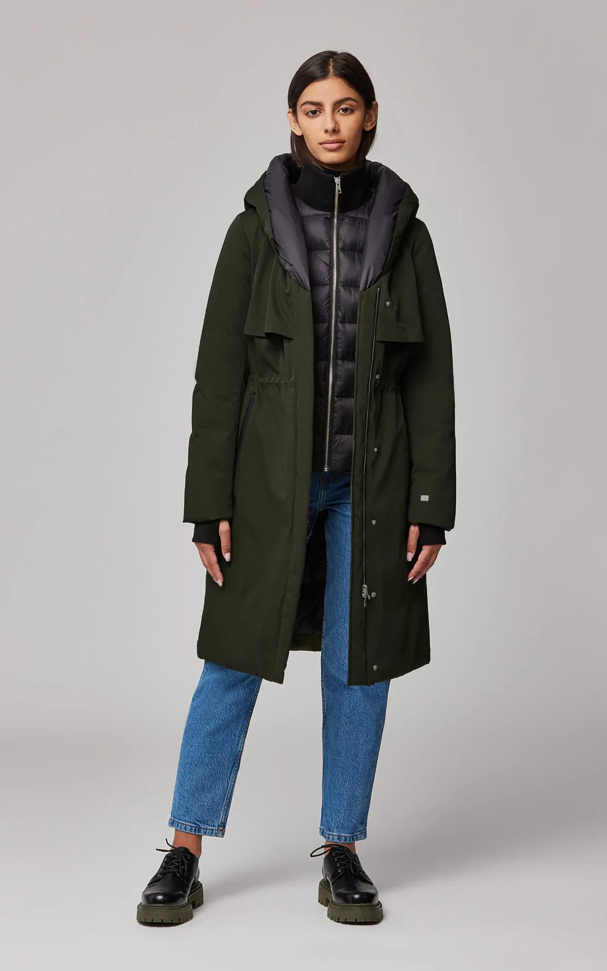 SOIA&KYO SAMARA-TD - Semi-Fitted Classic Down Coat With Hood