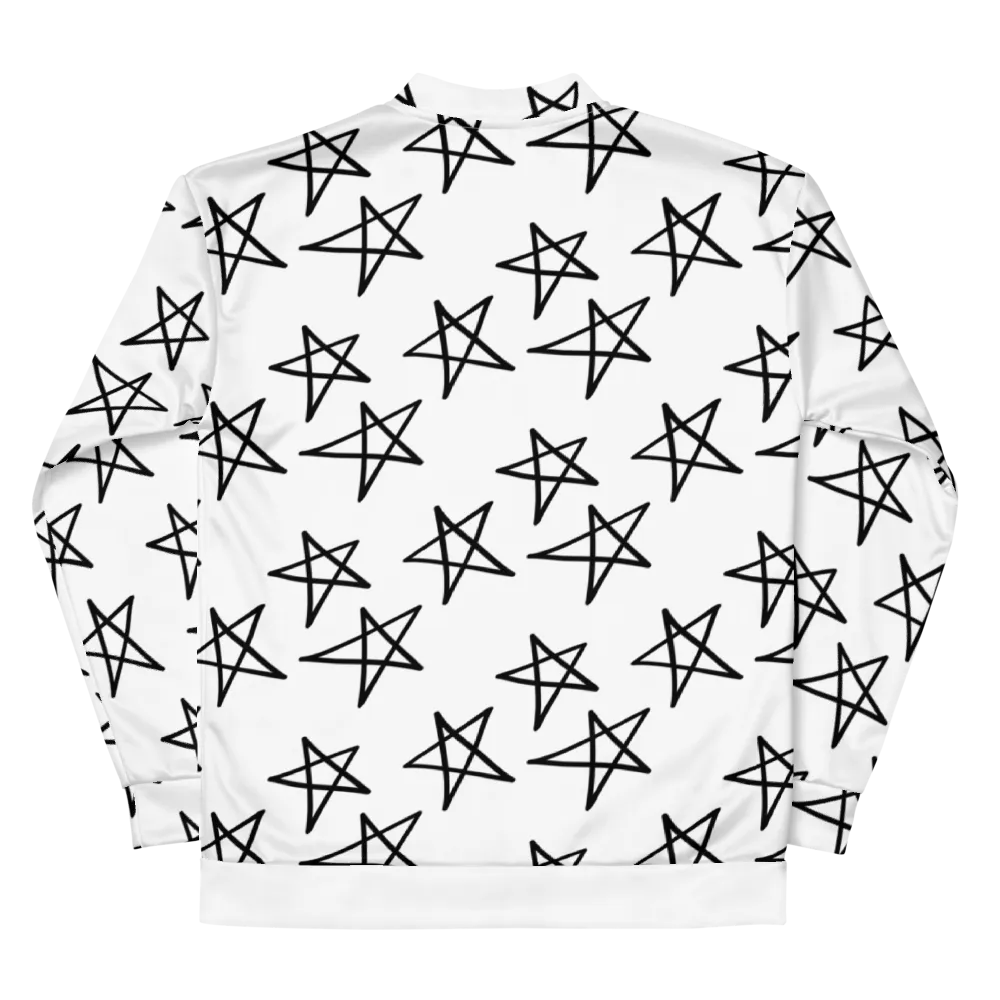 Star Doodles Unisex Bomber Jacket