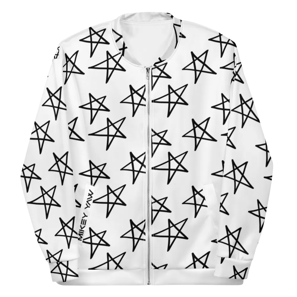 Star Doodles Unisex Bomber Jacket