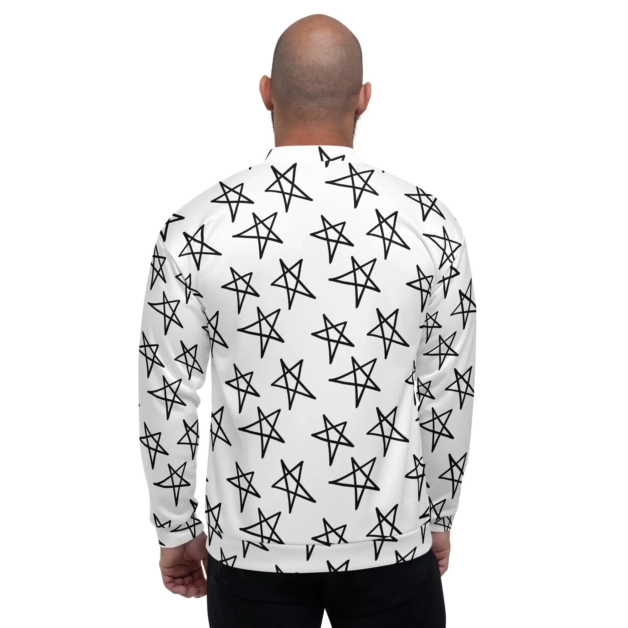 Star Doodles Unisex Bomber Jacket