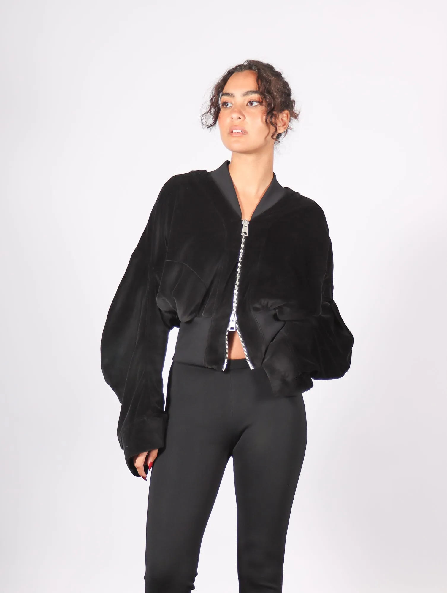 Velvet Bomber in Black by Andrea Ya'aqov