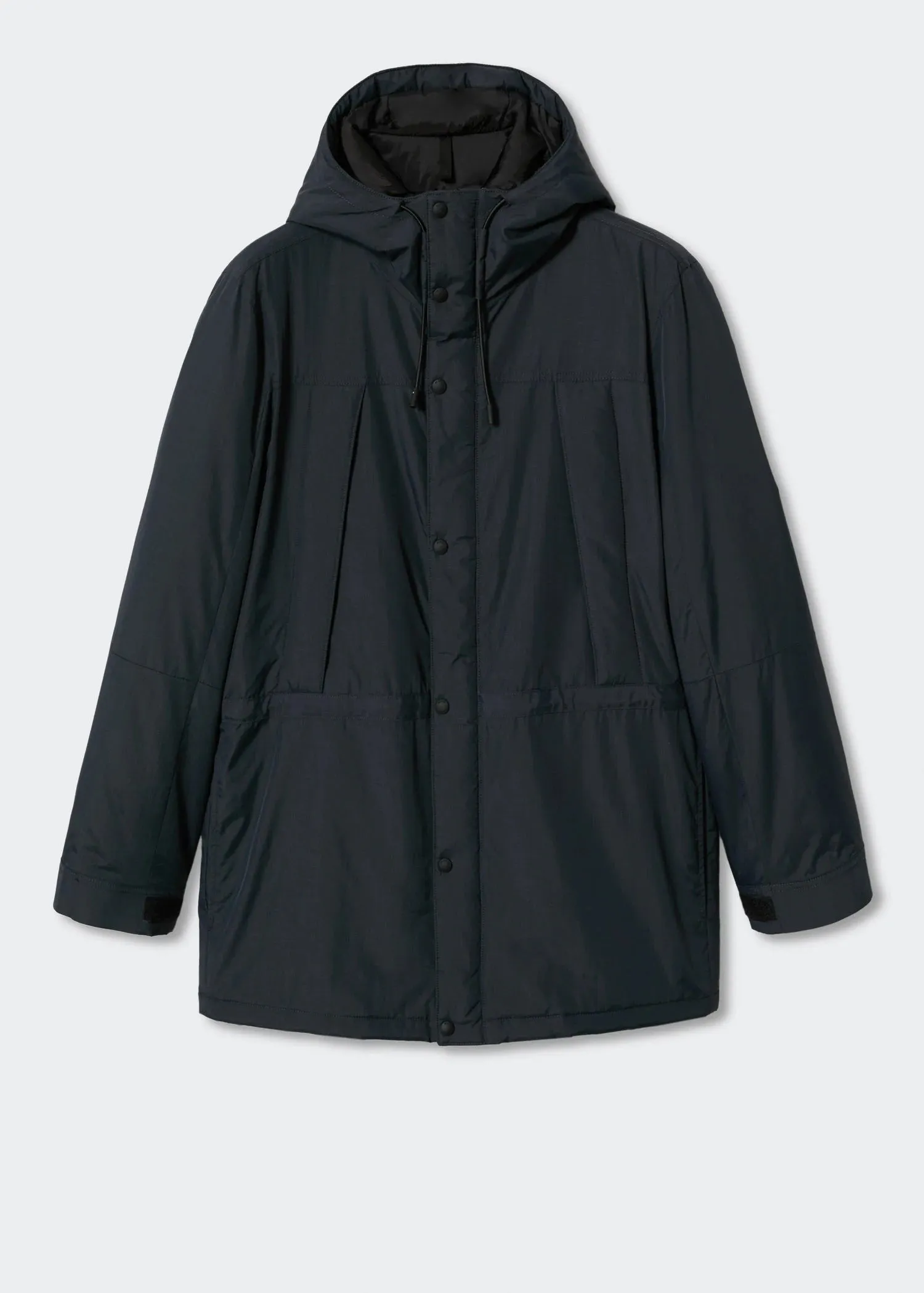 Water-repellent padded parka