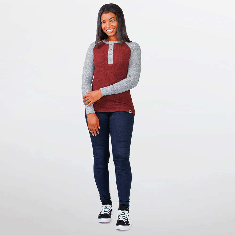 Women's Heritage Mock Twist Waffle Henley